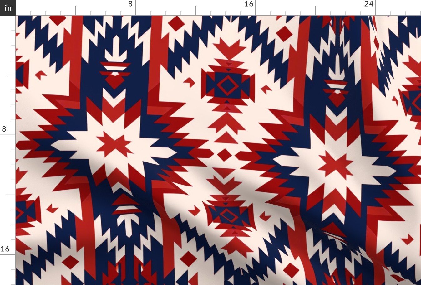 Liberty Star Navajo Native American Dine Rug Pattern