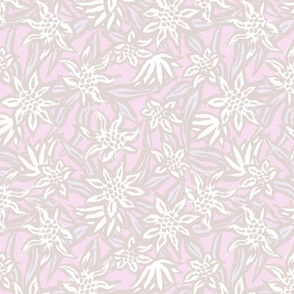 FIFI ABSTRACT PAINTED FLORAL- PINK SML