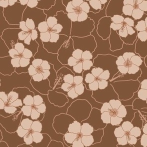 Hibiscus Heaven Brown - Medium