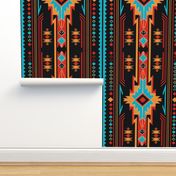 Magic Night Navajo Native American Tribal Blanket Motif