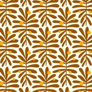 2867 D Small - hand drawn leaves