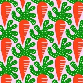 2874 D Small - playful vibrant carrots 