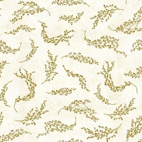 Float - ochre on cream (medium)