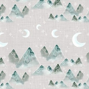 Ain't No Mountain High - Taupe On Linen Texture 