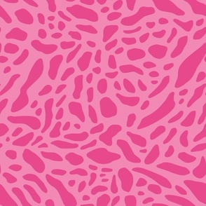 Bold jaguar print - vibrant pink on pink animal print