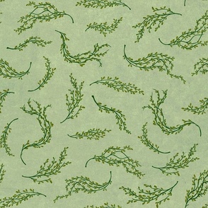 Float - light green on sea foam (medium)