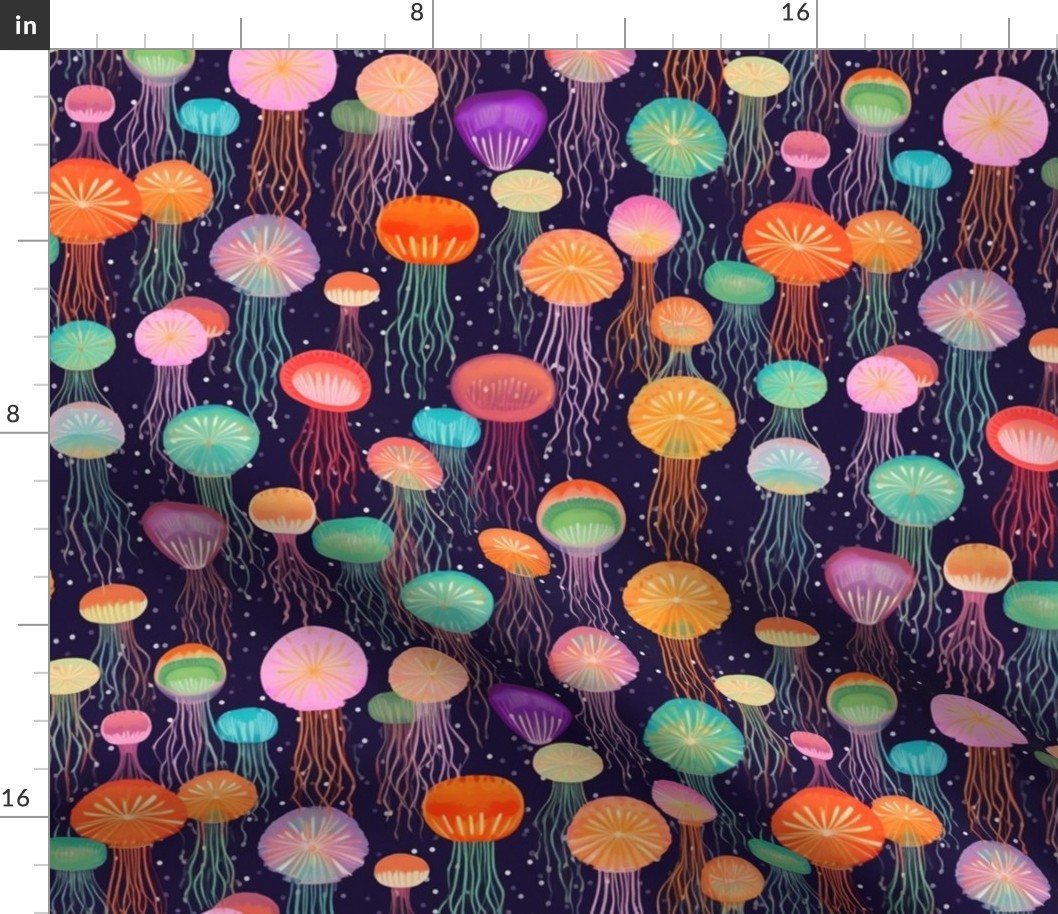 kandinsky polychromatic jellyfish rain