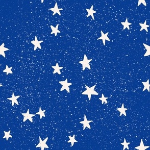 Medium// Stars in a navy blue sky 