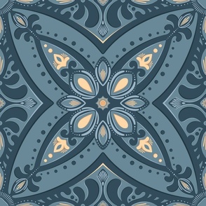 arabesque in blue