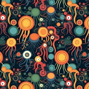 kandinsky abstract geometric octopus