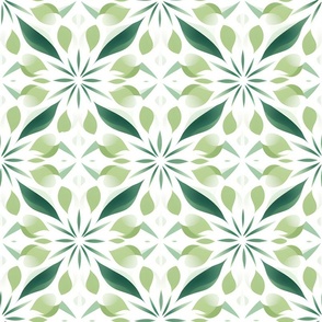 Green Motifs on White