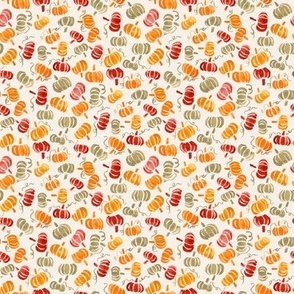 Mini // Tossed Autumn Pumpkins on Oat
