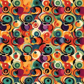 kandinsky pumpkins in the abstract