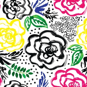 Inky Floral Bright