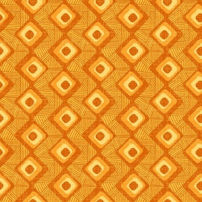 Midcentury modern style + mud cloth aesthetic | Terracotta honey mustard yellow warm Geo | Peach, Burnt orange, gold lines, vertical geometric | medium