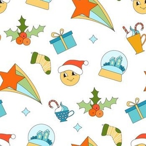 Groovy Christmas pattern.