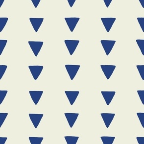 geometric triangle blue