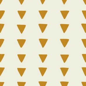 geometric triangle mustard yellow
