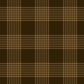 Plaid small w diagonal brown camel