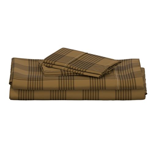 Plaid small w diag Camel brown