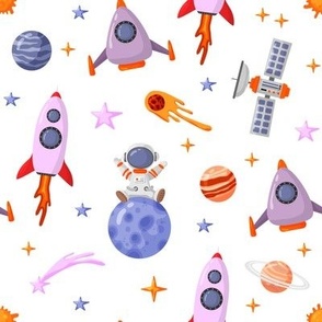 Baby astronaut pattern