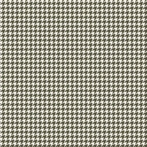 XS // Dark Olive Houndstooth on Oat
