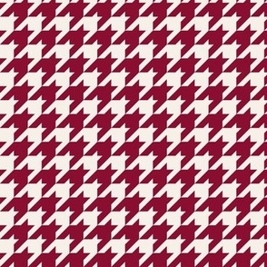 XL // Raspberry Houndstooth on Oat