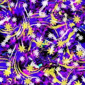 Urban Twisted Jewel Toned Flower Plethora with Movement