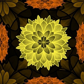 Luminescent Floral Plethora Grid