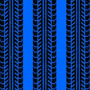 worn tire stripe on blue