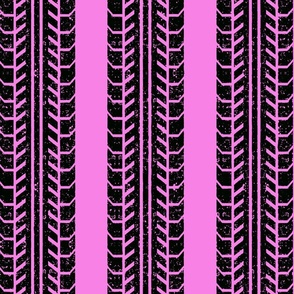 worn tire stripe on pink