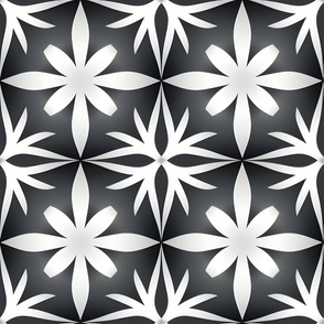 Gray & White Geometric Pattern