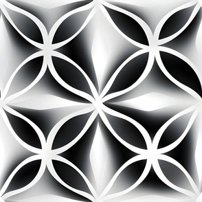 Black & White Geometric Pattern