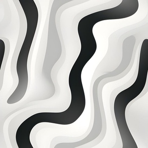 Black & Gray Squiggly Lines