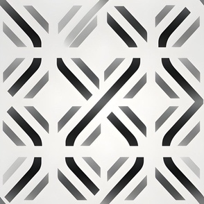 Black & Gray Geometric 