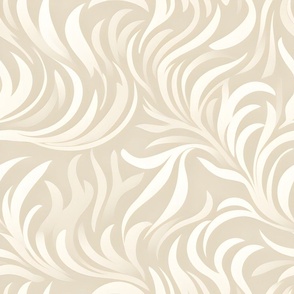 White & Beige Abstract