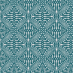 Tribal circuits in teal 7”