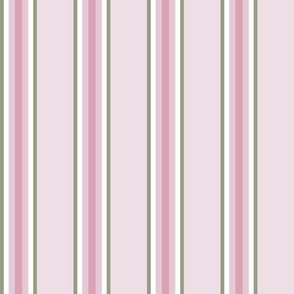 Mimi Pink, Green and White Stripe_Small Scale 