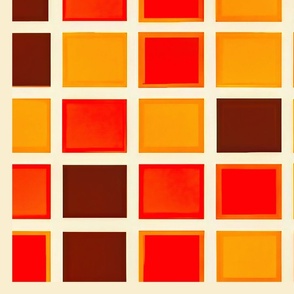 Orange and brown squares 6