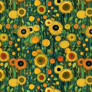 kandinsky sunflowers in bloom