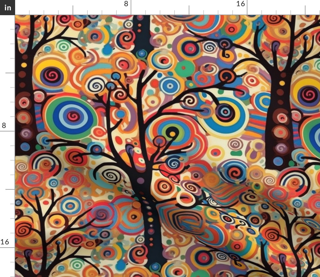 kandinsky tree of life as abstract bohemian dream