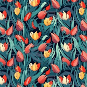 kandinsky tulip bloom