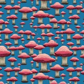 magritte  mushroom pattern
