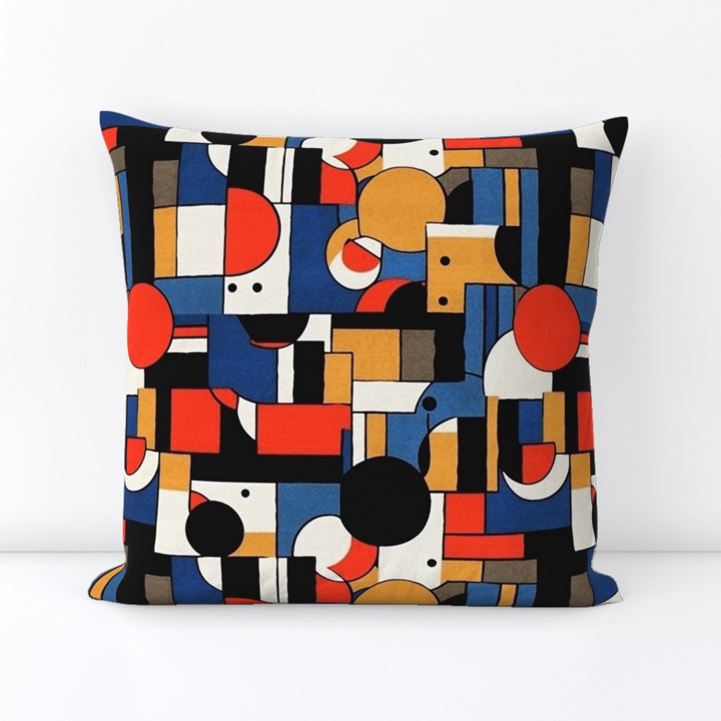 mondrian mushrooms abstract