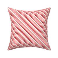 pink, cerise and red stripes diagonal stripe