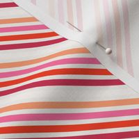 pink, cerise and red stripes diagonal stripe