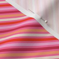 Valentine's stripe diagonal stripes in pink, red, cerise, red and cream