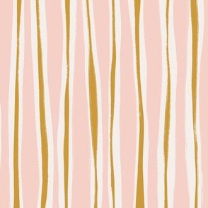 Meru Stripes Pink Gold