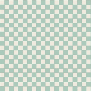 Hand Drawn Checkered-Mint Green, Blue Green Checker,  Hand Drawn Mint Checkered, Checks, Checkerboard, Checker Design, Geometric, Contemporary, Pastel Green, Classic Checkerboard, Mint Square Grid