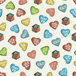 jumbo tabletop gamer RPG valentine hearts